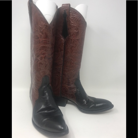 vintage Larry Mahan Shoes - Larry Mahan sz 6B Western cowboy boots